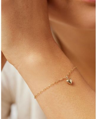 10K Gold Heart Bracelet