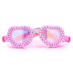 Shop Bling2o Double The Love Xoxo Heart Swim Goggle In Pink