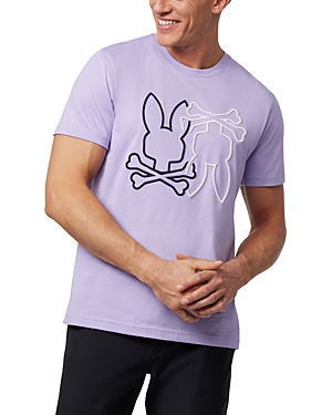 Shop Psycho Bunny Winton Embroidered Graphic Tee In Dgl
