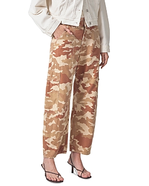 Marcelle Low Slung Jeans in Sand Camo