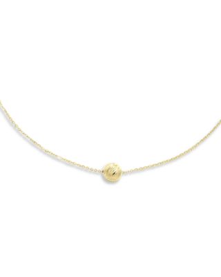 Moon & Meadow - 14K Yellow Gold Textured Bead Pendant Necklace, 18"