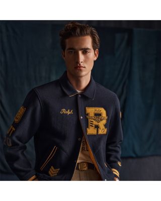 Polo Ralph Lauren Reversible Twill Satin Varsity Bomber Jacket