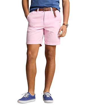 Shop Polo Ralph Lauren Salinger Straight Fit 8" Chino Shorts In Pink