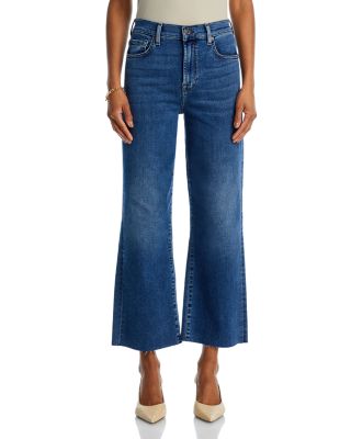 High Rise Cropped Wide Leg Alexa Jeans in Clara