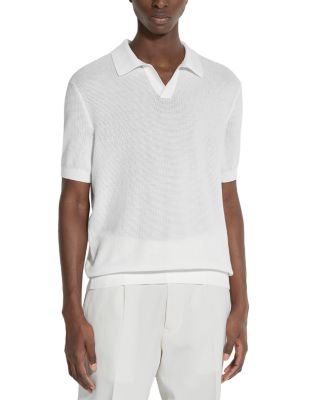 Zegna - Waffle Knit Polo Shirt