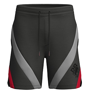 Shop Hugo Dishort Oversized 7.67 Shorts In Black