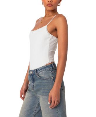 Krysten Lacey Pointelle Bodysuit Top