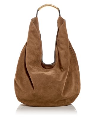 Moschino - Handle Me Suede Large Hobo Bag