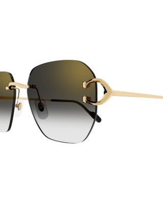 Signature C Square Sunglasses, 58mm