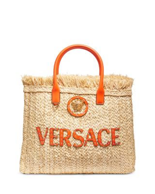 Versace - La Medusa Large Straw Tote