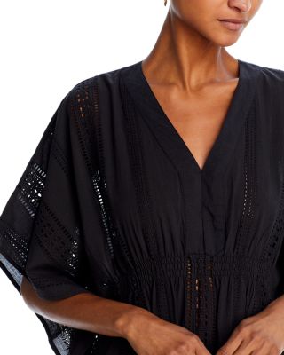 Eyelet Caftan Swim Cover-Up