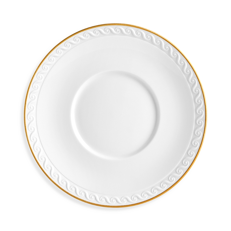 L'objet Neptune Porcelain Saucer Plate In Gold
