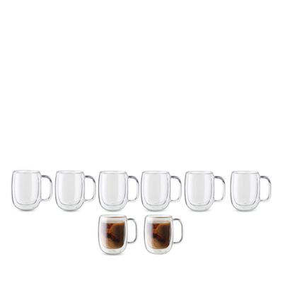 Sorrento Plus Coffee Glass Mug, Set of 8