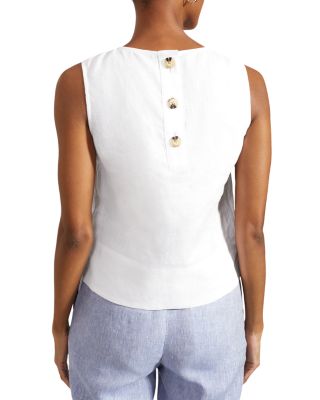 Malindi Linen Sleeveless Top