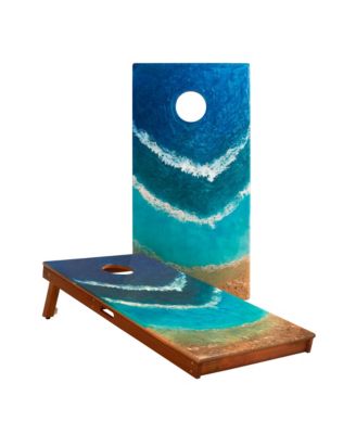 Elakai - 2ft x 4ft The Beach Epoxy Resin Cornhole Boards