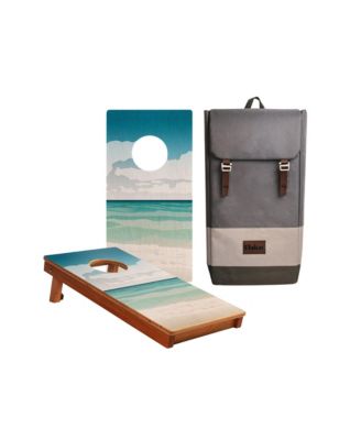 Elakai 1ft x 2ft Gulf Island Shore Compact Travel Cornhole Boards - Ages 8 Years+