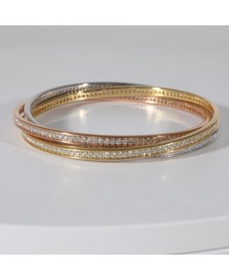 Trinity 18K 3 Tone Gold Bracelet