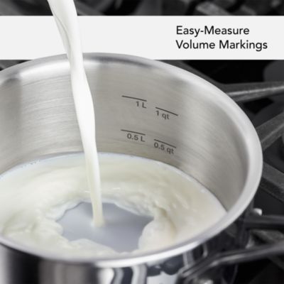 5 Ply Stainless Steel 1.5 Qt Saucepan and Lid