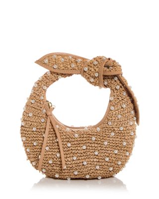 POOLSIDE - Josie Embellished Raffia Knot Bag