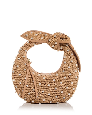Josie Embellished Raffia Knot Bag