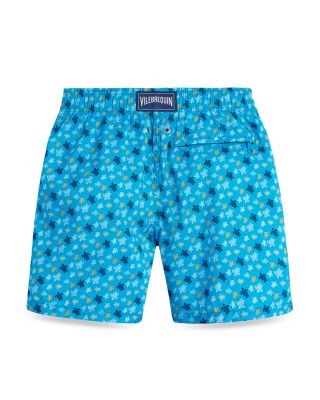 Jihin Micro Ronde Des Tortues Print Jihin Micro Ronde Des Tortues Print 5" Swim Trunks