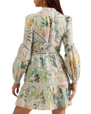 Ted Baker Tealan Linen Floral Mini Dress | Bloomingdale's Women