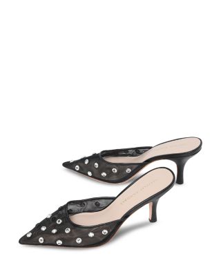 Women's Embellished Mesh High Heel Pumps