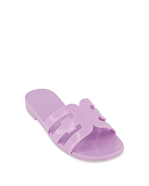 Shop Sam Edelman Girls' Jelly Bay Kids Slip On Sandals - Toddler, Little Kid, Big Kid In Orchid