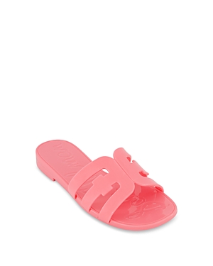 Shop Sam Edelman Girls' Jelly Bay Kids Slip On Sandals - Toddler, Little Kid, Big Kid In Pink
