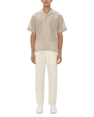 SIMKHAI - Poe Stripe Regular Fit Button Down Camp Shirt