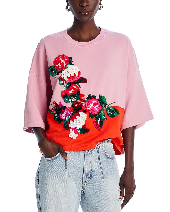 Essentiel Antwerp Embroidered Sweatshirt Bloomingdale's