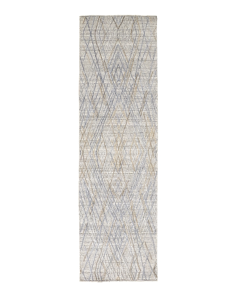 Feizy Elias Els6589f Runner Area Rug, 2'9 X 8' In Gray/blue