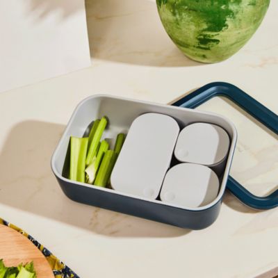 6.6 Cup Rectangular Glass Food Container