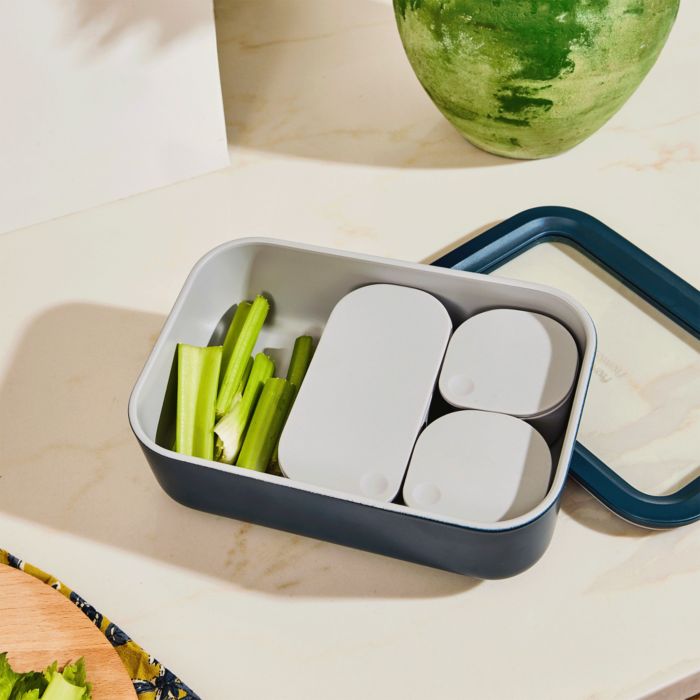 6.6 Cup Rectangular Glass Food Container