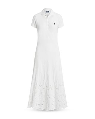 Ralph Lauren Ralph Lauren Eyelet Embroidered Polo Dress