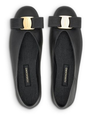 Women's Vanna Leather Hardware Bow Flats