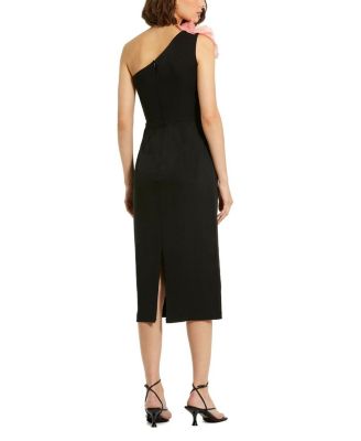 【Mac Duggal】Crepe One Shoulder Midi Dress With Flower Mac Duggal Crepe One Shoulder Midi Dress With Flower | Nordstrom