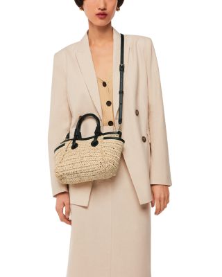 Aylin Mini Straw Popper Tote