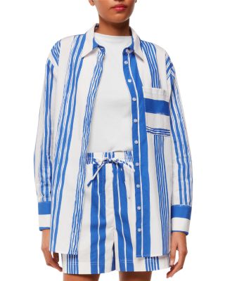 Painted Stripe Oversized Shirt