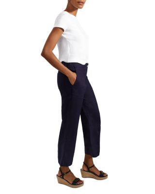 Lillie Linen Kick Flare Leg Pants