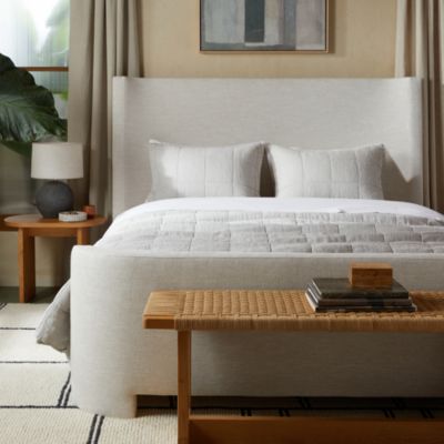 Linen Box Quilted Standard Sham, Set of 2