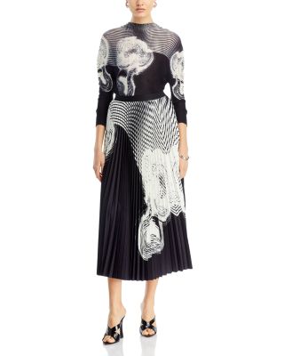 Nancy Yang - Abstract Design Top & Skirt Set