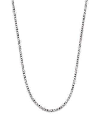 Bloomingdale's Fine Collection - Diamond Matinee Unisex Tennis Necklace in 14K White Gold, 11.60 ct. t.w.