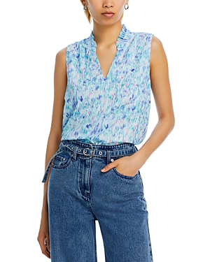 Shop Aqua Printed Sleeveless Top - 100% Exclusive In Blue Multi