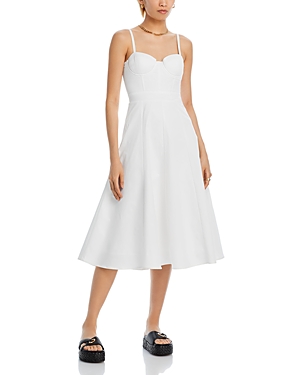 Shop Aqua Bustier Midi Dress - 100% Exclusive In White