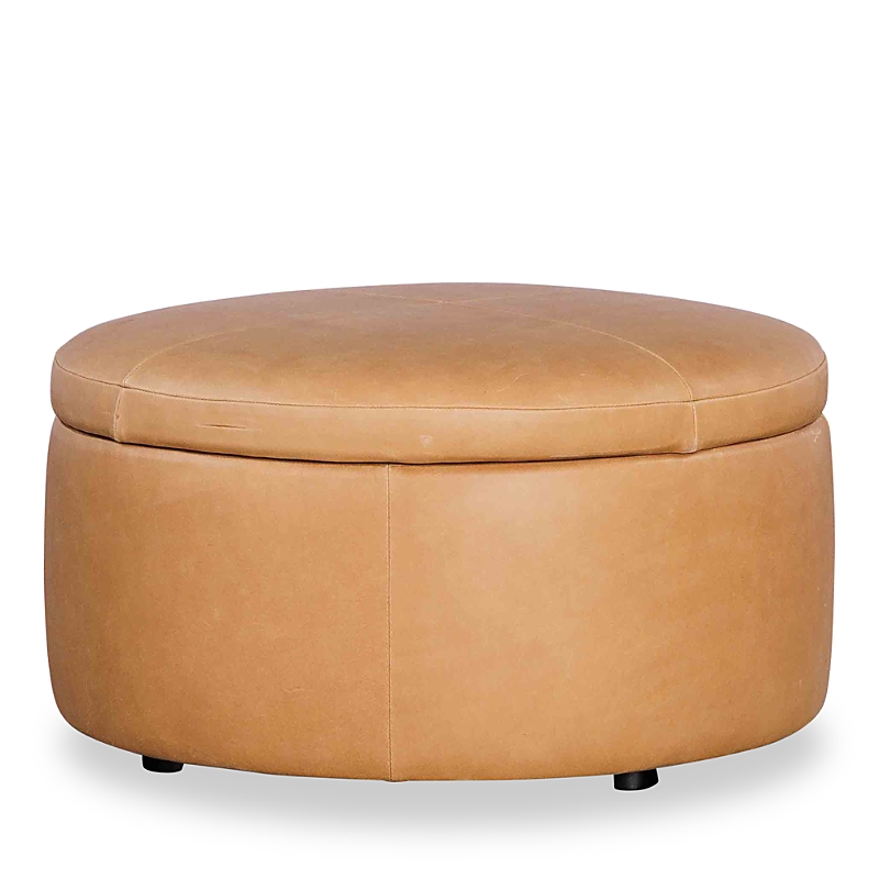 Bloomingdale's Alta Medium Circle Ottoman In Brighton Everglade