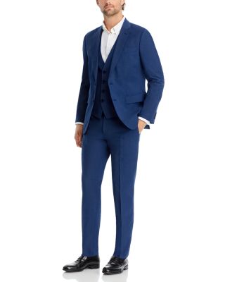 BOSS - H-Huge 3-Piece Tic Weave Slim Fit Suit