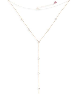 Shashi - Emily Lariat Necklace, 16.25-18.25"