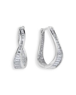 Shashi Teagen Wave Huggie Hoop Earrings