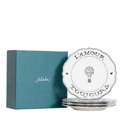 L'Amour Toujours Dessert Plates, Set of 4
